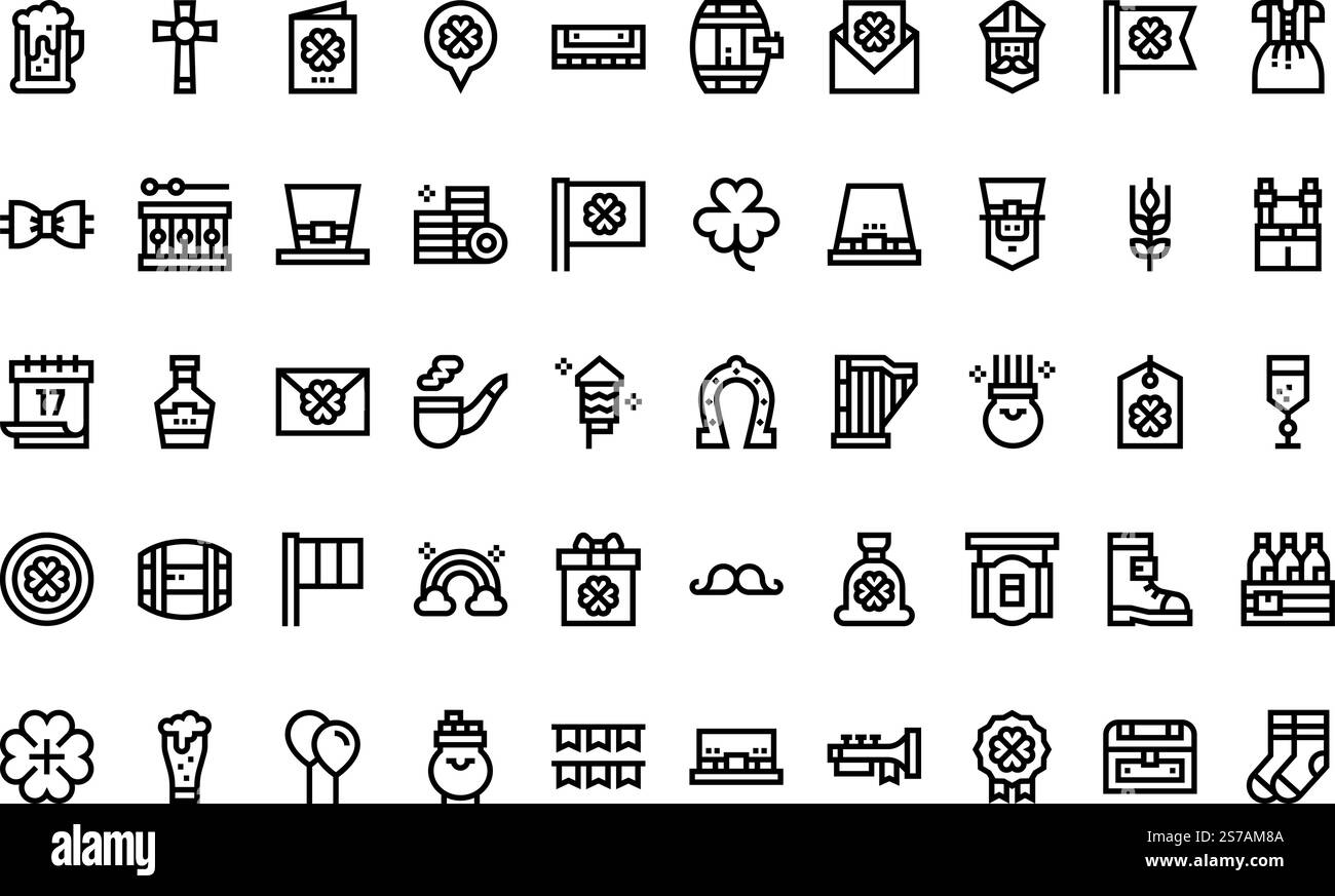 Collection d'icônes vectorielles de haute qualité avec contour modifiable. Idéal pour les projets professionnels et créatifs. Illustration de Vecteur