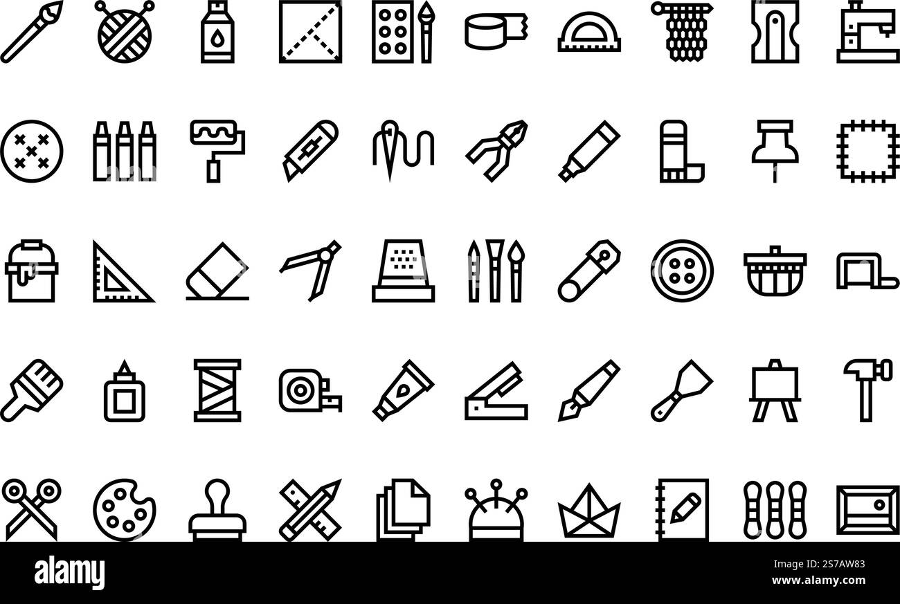 Collection d'icônes vectorielles de haute qualité avec contour modifiable. Idéal pour les projets professionnels et créatifs. Illustration de Vecteur