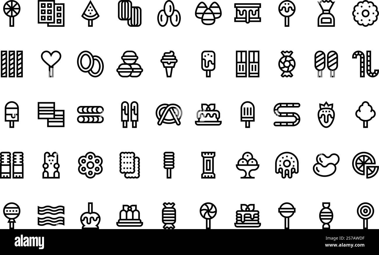 Collection d'icônes vectorielles de haute qualité avec contour modifiable. Idéal pour les projets professionnels et créatifs. Illustration de Vecteur