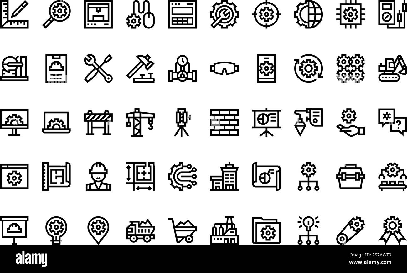 Collection d'icônes vectorielles de haute qualité avec contour modifiable. Idéal pour les projets professionnels et créatifs. Illustration de Vecteur