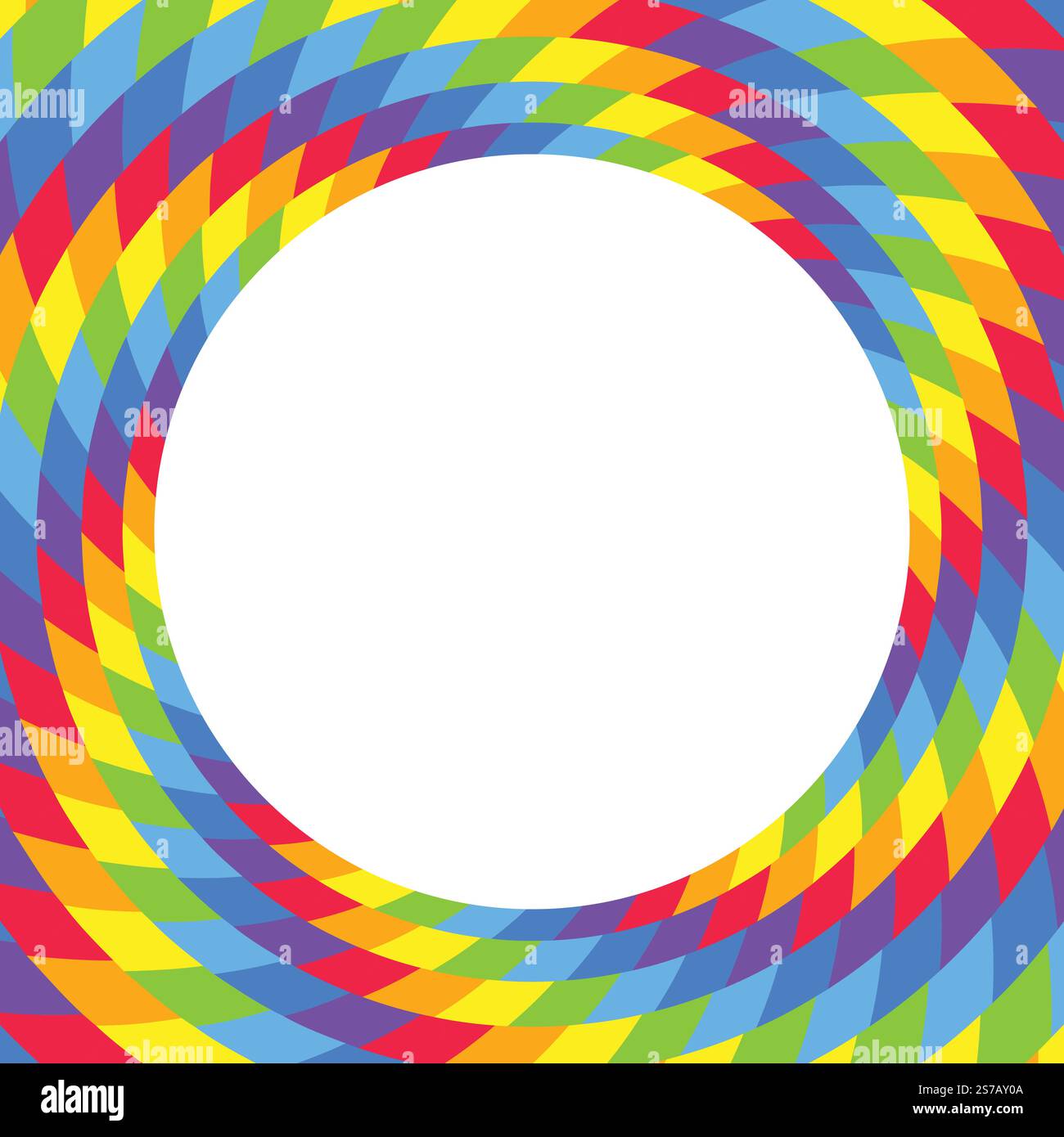 Fond de tourbillon hypnotique arc-en-ciel spirale, illusion optique du mouvement, illustration vectorielle opt art style, géométrique abstrait coloré, p multicolore Illustration de Vecteur