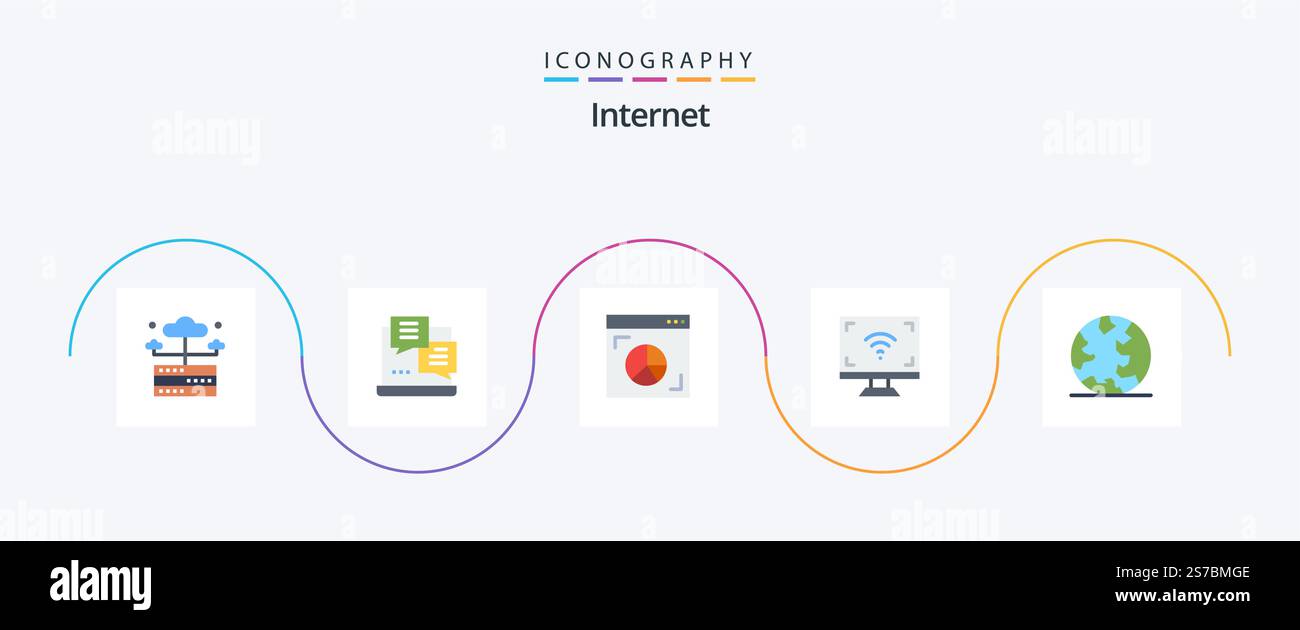Internet Flat 5 Icon Pack comprenant la terre. intelligent. navigateur. écran. électronique Illustration de Vecteur Internet Flat 5 Icon Pack comprenant la terre. intelligent. navigateur. écran. électronique Illustration de Vecteur