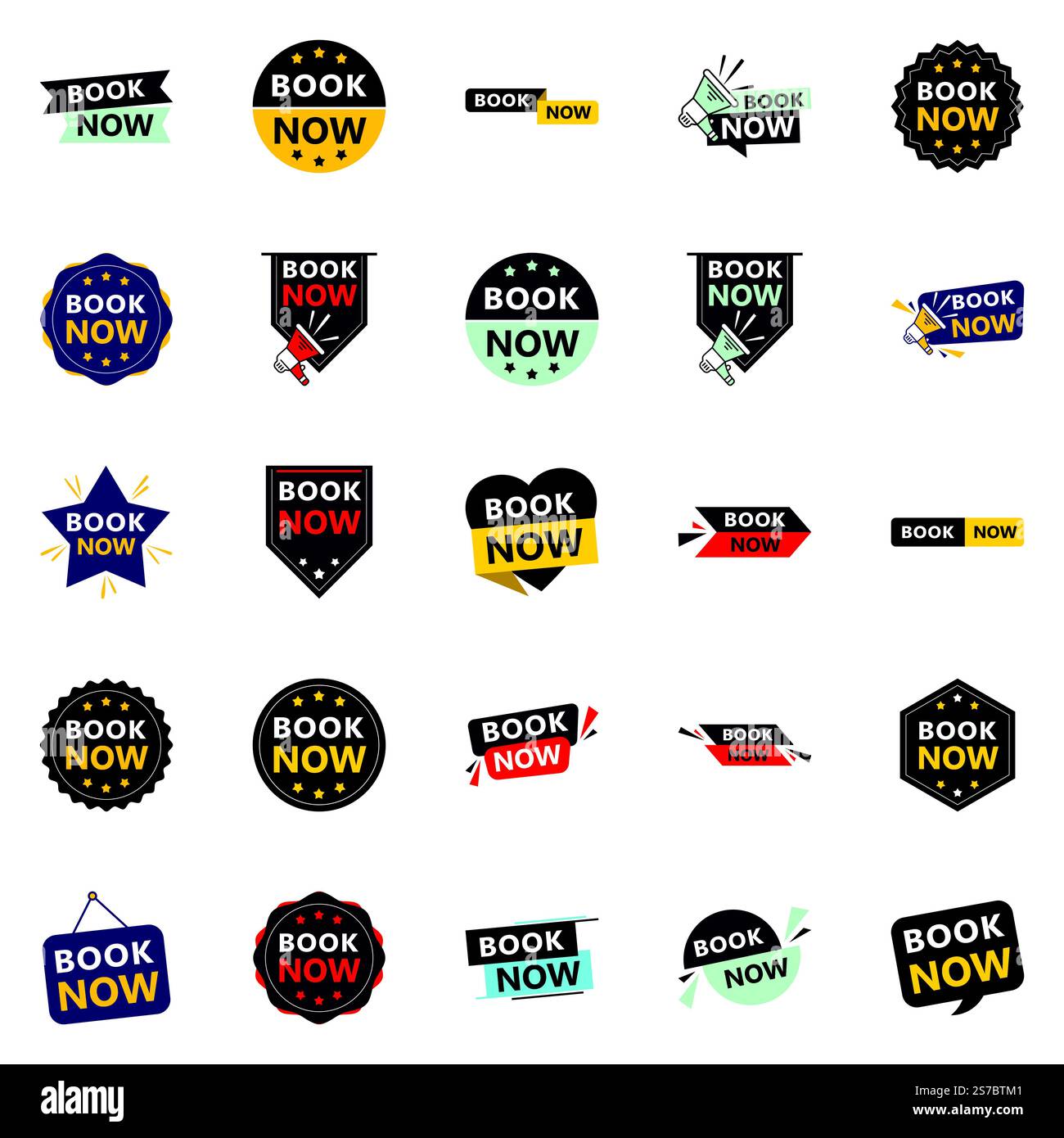 25 bannières Professional Book Now pour élever votre marque Illustration de Vecteur