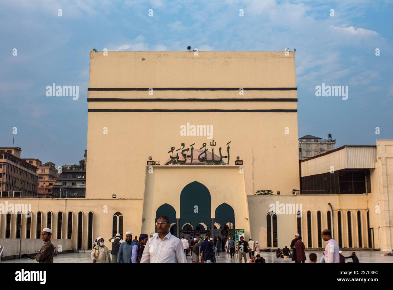 Mosquée Baitul Mukarram, la mosquée nationale du Bangladesh Banque D'Images