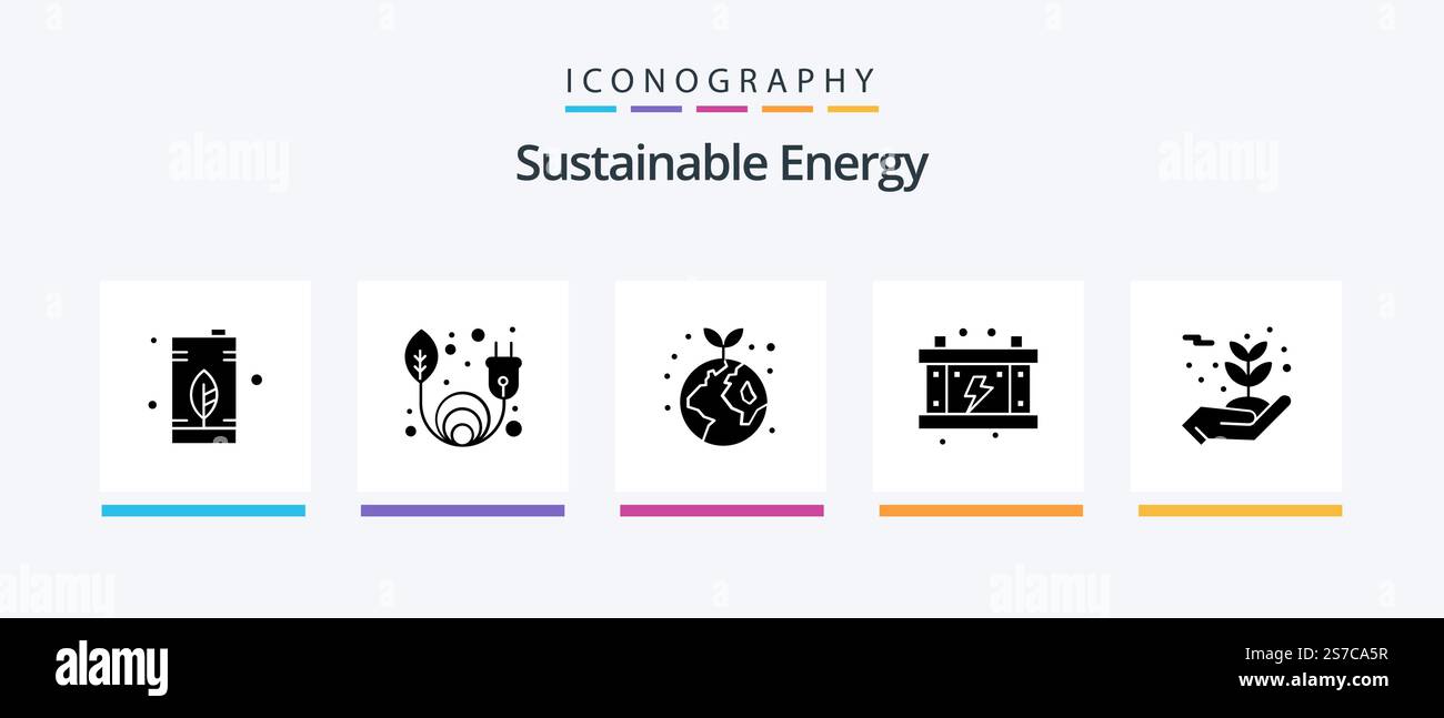 Pack Icon Glyph 5 d'énergie durable incluant l'environnement. batterie. masse. puissance. électricité. Création d'icônes créatives Illustration de Vecteur Pack Icon Glyph 5 d'énergie durable incluant l'environnement. batterie. masse. puissance. électricité. Création d'icônes créatives Illustration de Vecteur