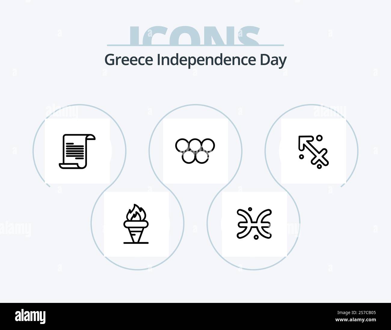 Greece Independence Day Line Icon Pack 5 Icon Design. grec. irlande. rédacteur. cuvette. pot Illustration de Vecteur Greece Independence Day Line Icon Pack 5 Icon Design. grec. irlande. rédacteur. cuvette. pot Illustration de Vecteur