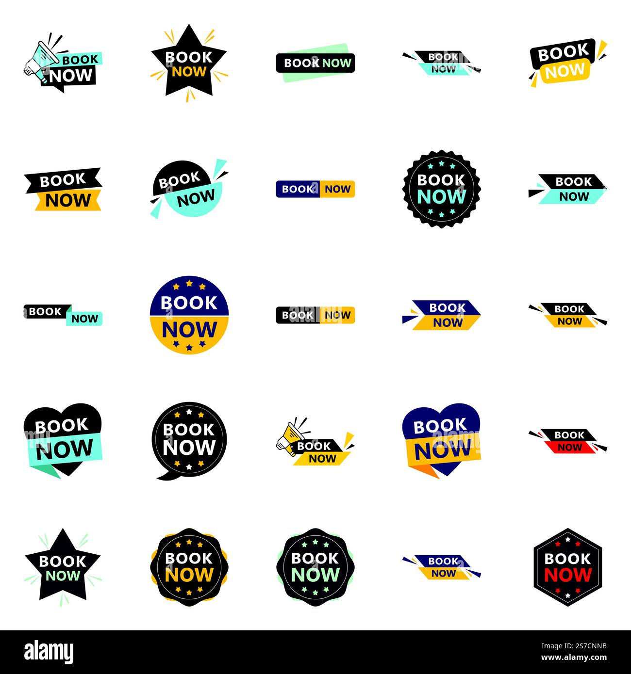 25 bannières Professional Book Now pour élever votre marque Illustration de Vecteur