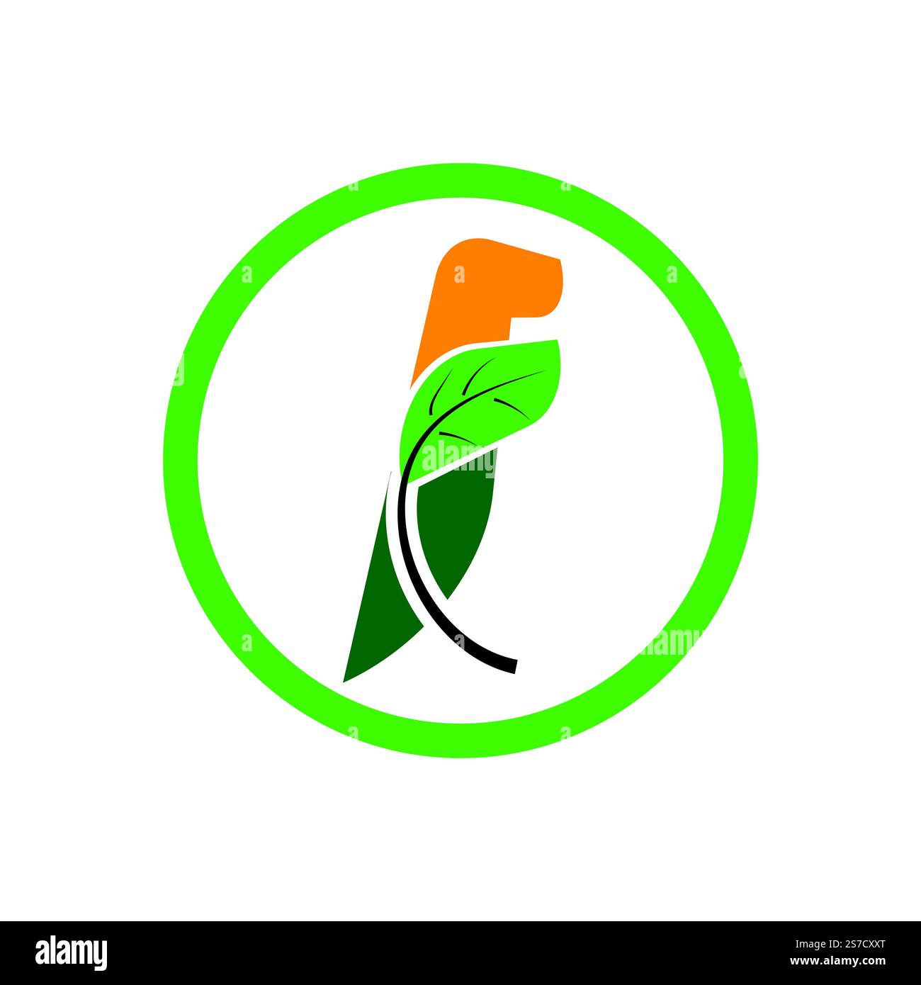 conception vectorielle de logo de lettre f. Illustration de Vecteur