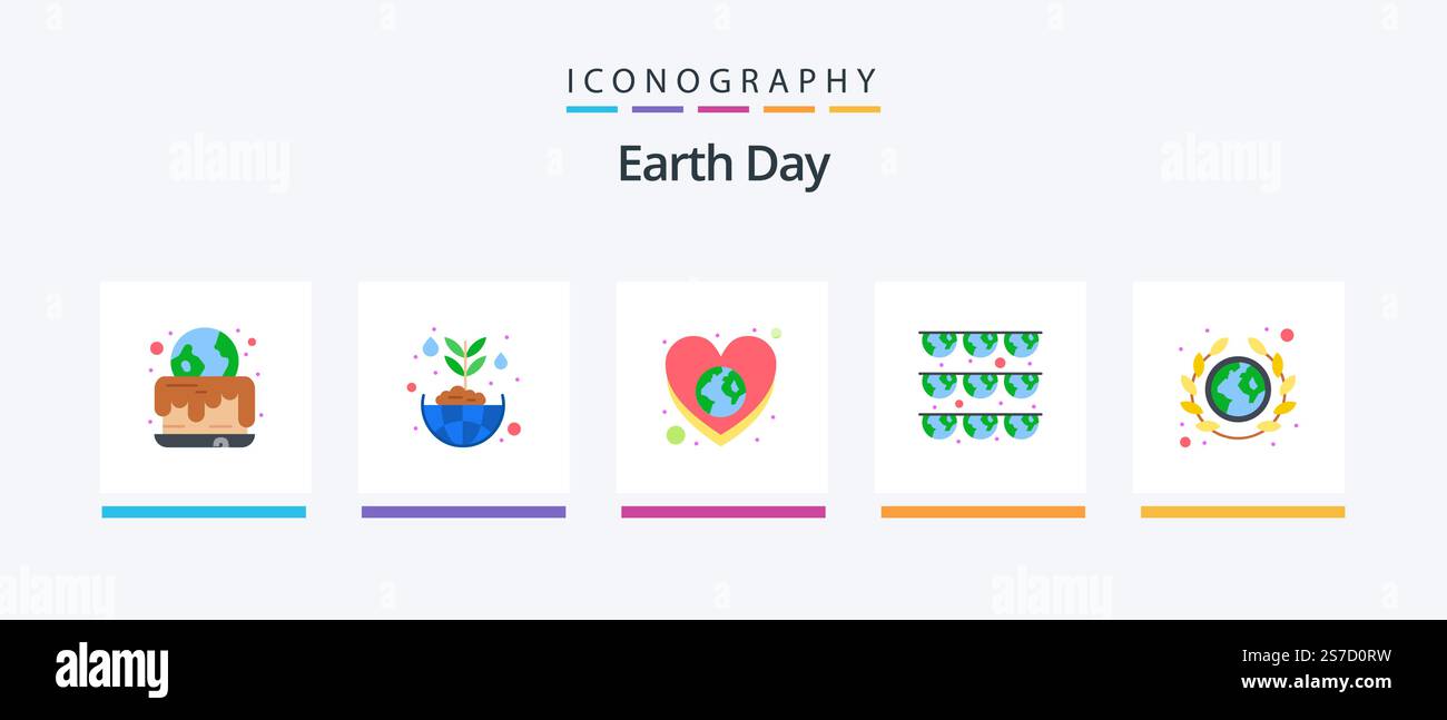 Pack icône Earth Day Flat 5 avec terre. fête. masse. vert. masse. Création d'icônes créatives Illustration de Vecteur Pack icône Earth Day Flat 5 avec terre. fête. masse. vert. masse. Création d'icônes créatives Illustration de Vecteur
