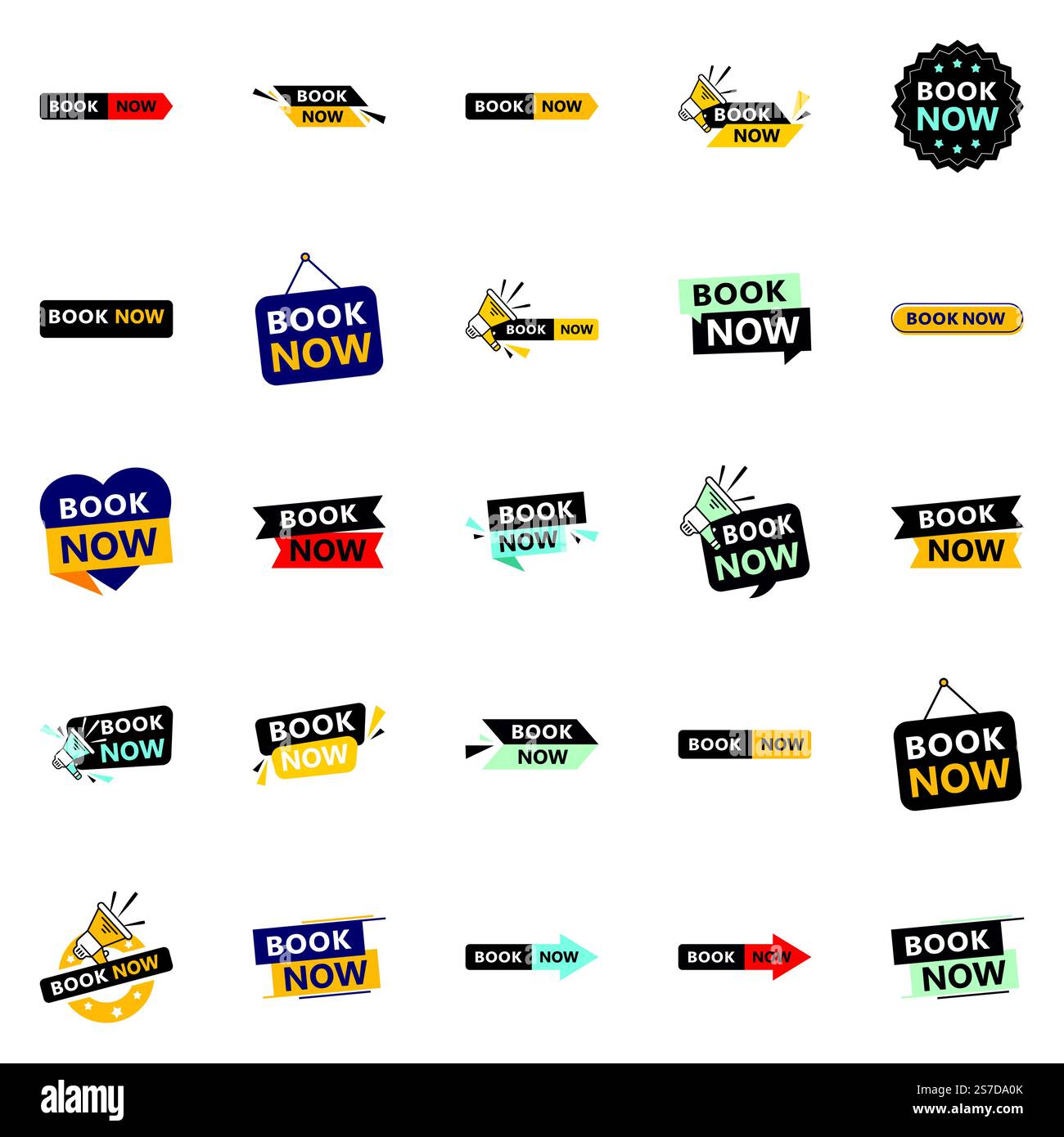 25 bannières Professional Book Now pour élever votre marque Illustration de Vecteur