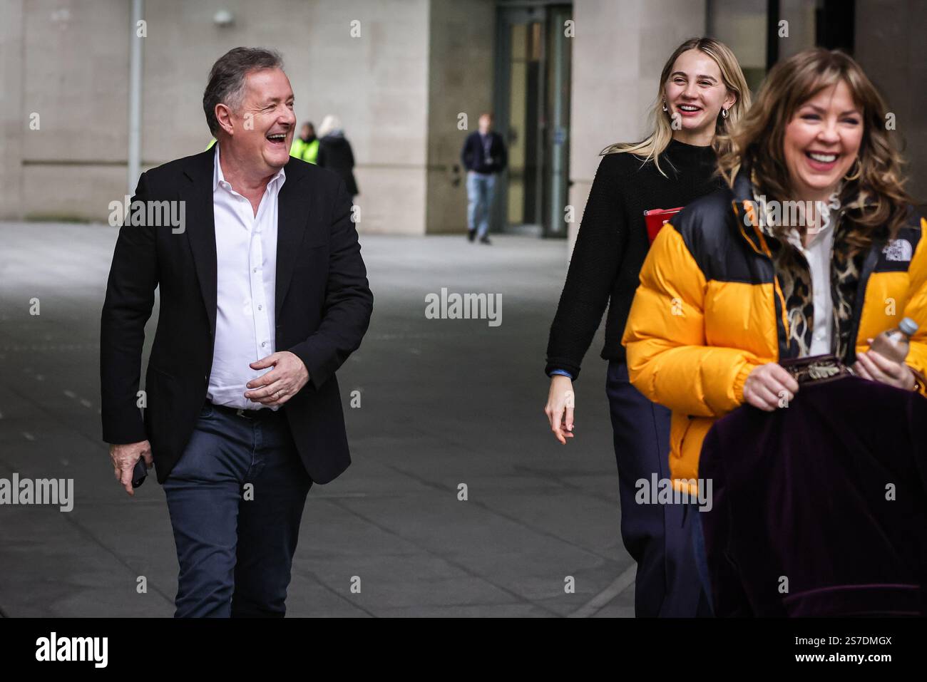Londres, Royaume-Uni. 19 janvier 2025. Piers Morgan, diffuseur, présentateur et journaliste, est vu devant la BBC Broadcasting House dans le centre de Londres. Crédit : Imageplotter/Alamy Live News Banque D'Images