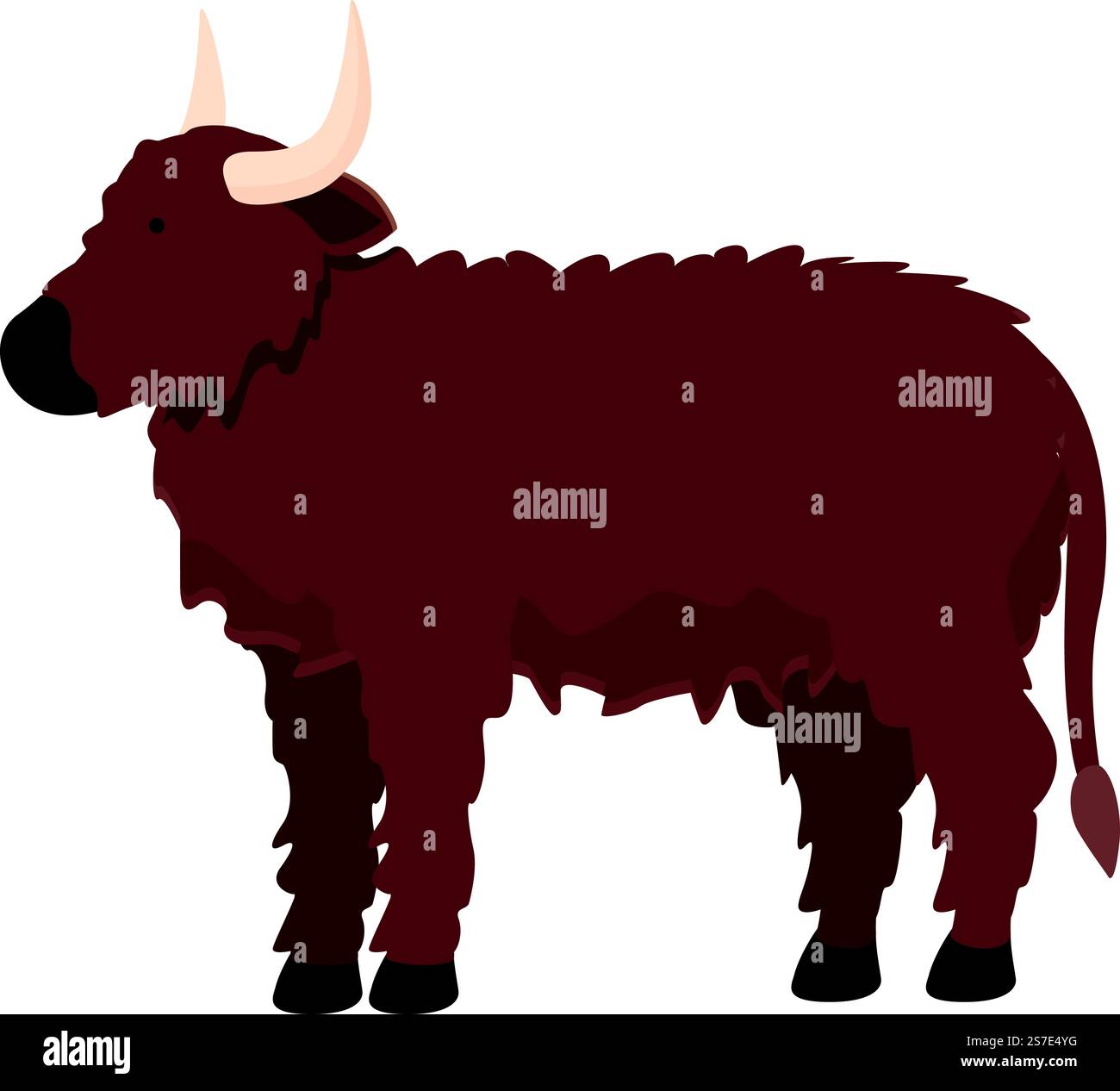 Vecteur de dessin animé d'icône d'animal de vache. Race de ferme. Veau de bœuf. Vecteur de dessin animé d'icône d'animal de vache. Race de ferme Illustration de Vecteur