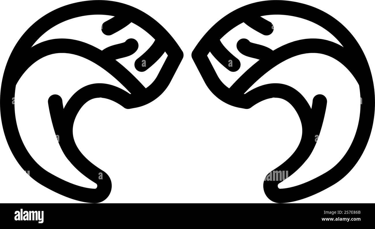 vecteur d'icône de ligne d'animal de corne de bighorn. signe d'animal de corne de bighorn. illustration noire du symbole de contour isolé. illustration vectorielle d'icône de ligne d'animal de corne de bighorn Illustration de Vecteur vecteur d'icône de ligne d'animal de corne de bighorn. signe d'animal de corne de bighorn. illustration noire du symbole de contour isolé. illustration vectorielle d'icône de ligne d'animal de corne de bighorn Illustration de Vecteur