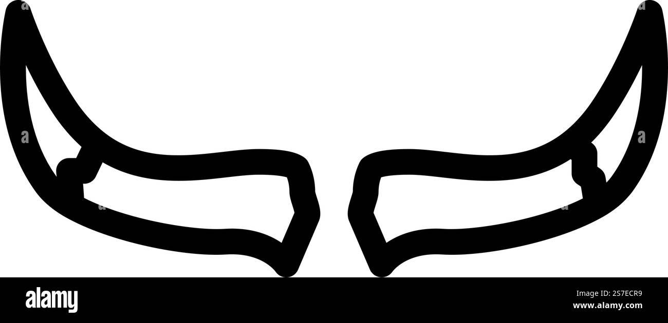 vecteur d'icône de ligne d'animal de faune de vache. signe d'animal sauvage de vache. illustration noire du symbole de contour isolé. illustration vectorielle d'icône de ligne d'animal de faune de vache Illustration de Vecteur vecteur d'icône de ligne d'animal de faune de vache. signe d'animal sauvage de vache. illustration noire du symbole de contour isolé. illustration vectorielle d'icône de ligne d'animal de faune de vache Illustration de Vecteur