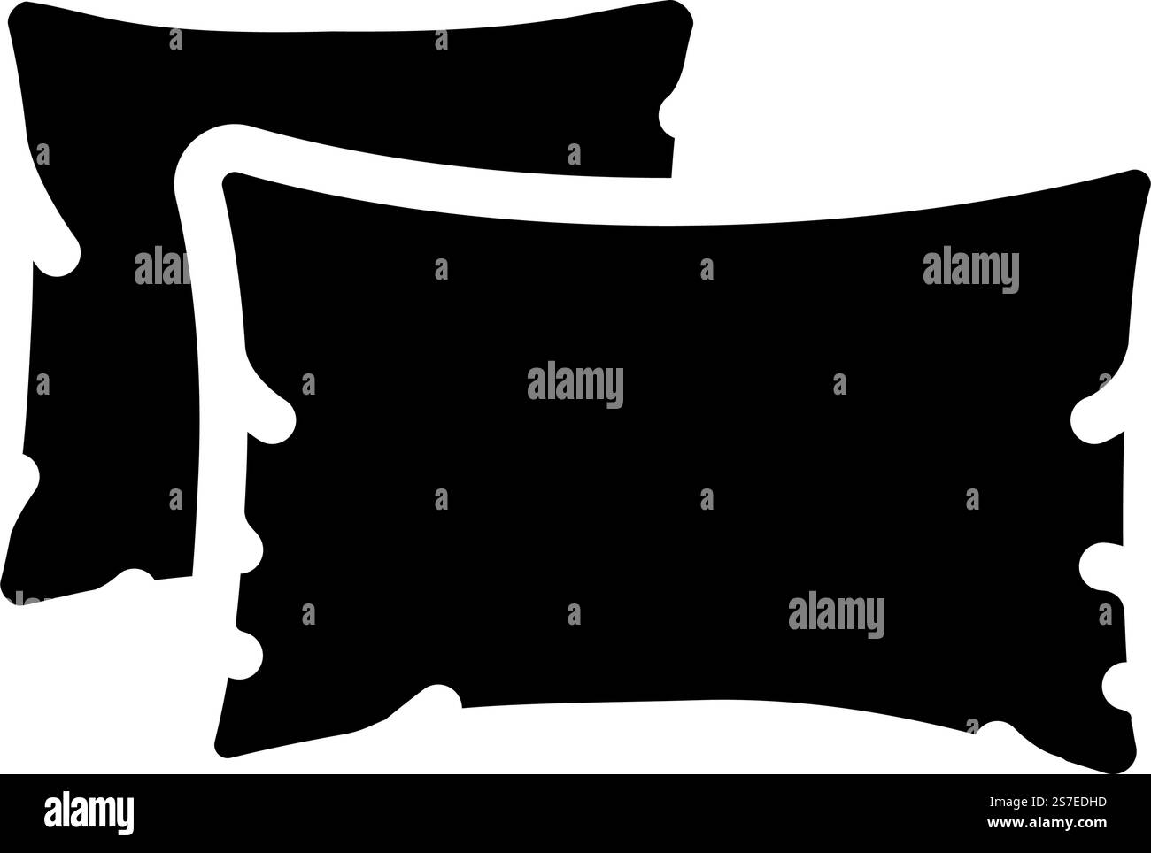 vecteur d'icône de glyphe intérieur de chambre à oreillers. panneau intérieur de la chambre à oreillers. illustration de symbole isolé. illustration vectorielle d'icône de glyphe intérieur de chambre à oreillers Illustration de Vecteur