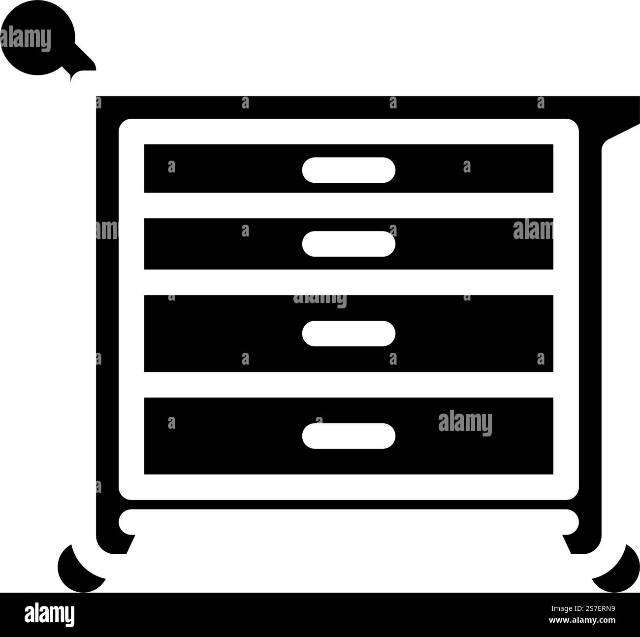 vecteur d'icône de glyphe de garage de boîte à outils. panneau de garage de boîte à outils. illustration de symbole isolé. illustration vectorielle d'icône de glyphe de garage de boîte à outils Illustration de Vecteur