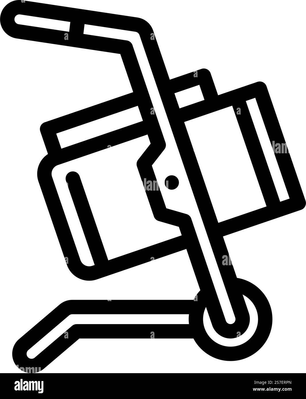 vecteur d'icône de ligne d'outil de garage de chauffage d'espace intérieur. panneau d'outils pour garage de chauffage d'espace intérieur. illustration noire du symbole de contour isolé. illustration vectorielle d'icône de ligne d'outil de garage de chauffage d'espace intérieur Illustration de Vecteur