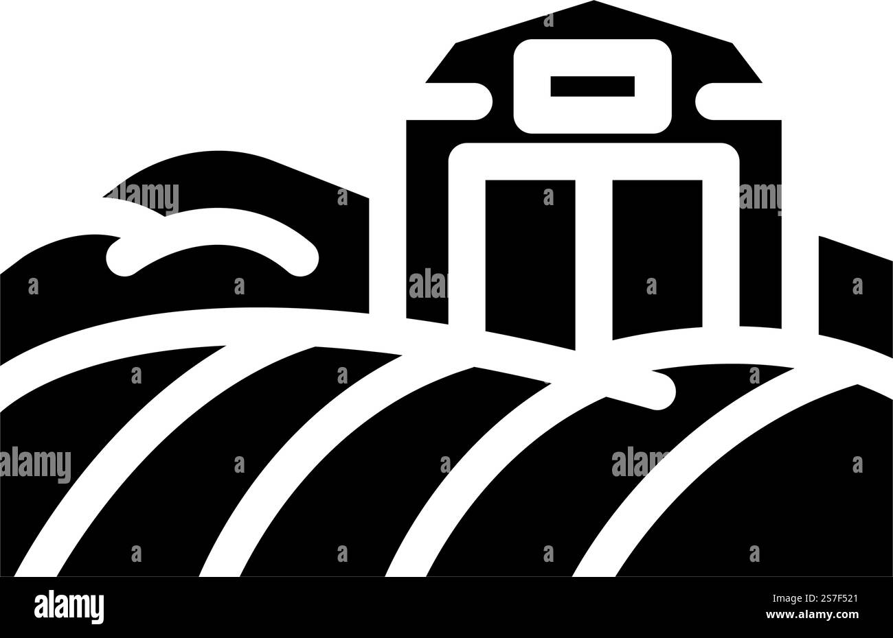 vecteur d'icône de glyphe de blé de plantes vertes de champ. panneau de blé de plantes vertes de champ. illustration de symbole isolé. illustration vectorielle d'icône de glyphe de blé de plantes vertes de champ Illustration de Vecteur