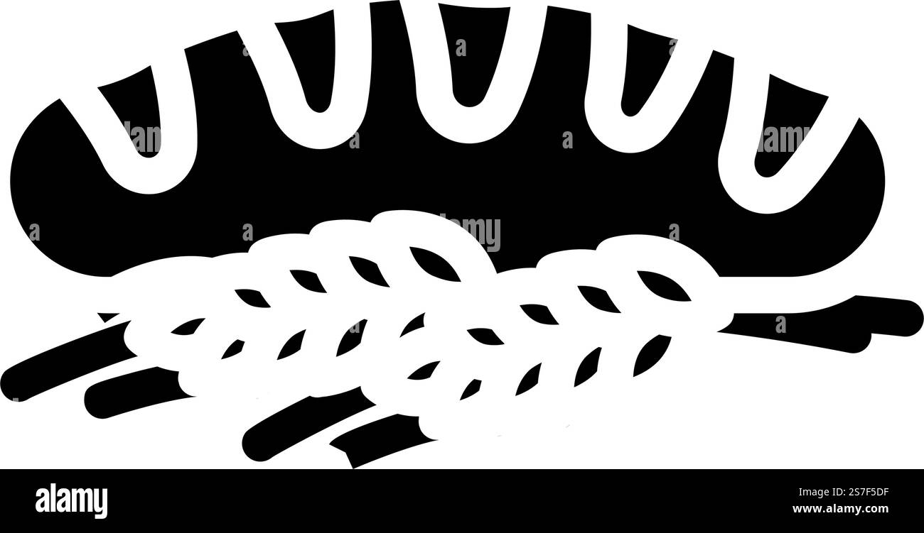 vecteur d'icône de glyphe d'oreilles de blé de pain. panification des oreilles de blé. illustration de symbole isolé. illustration vectorielle d'icône de glyphe d'oreilles de blé de pain Illustration de Vecteur