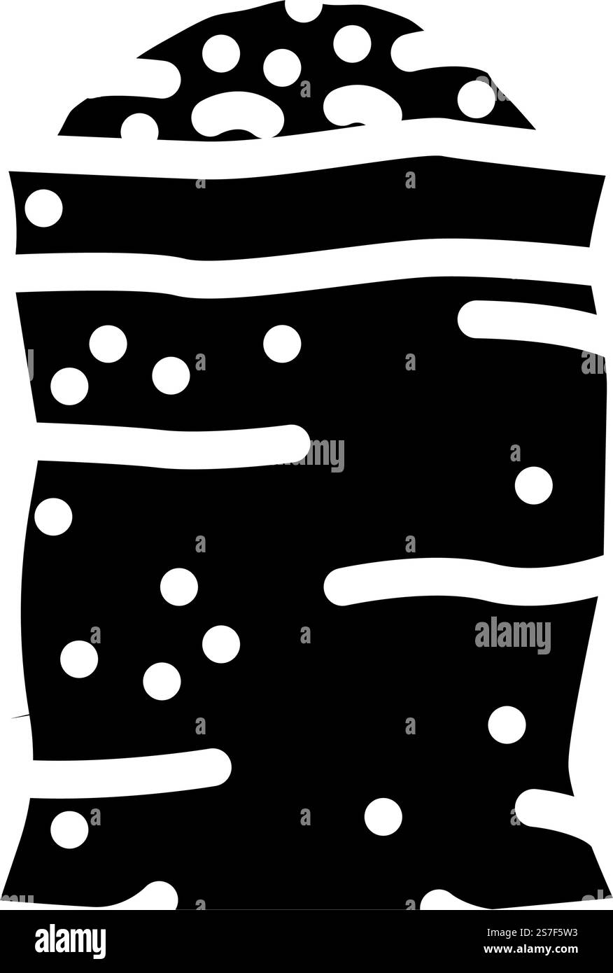 vecteur d'icône de glyphe de blé de sac de toile de grain. sac en toile de grain panneau de blé. illustration de symbole isolé. illustration vectorielle d'icône de glyphe de blé de sac de toile de grain Illustration de Vecteur