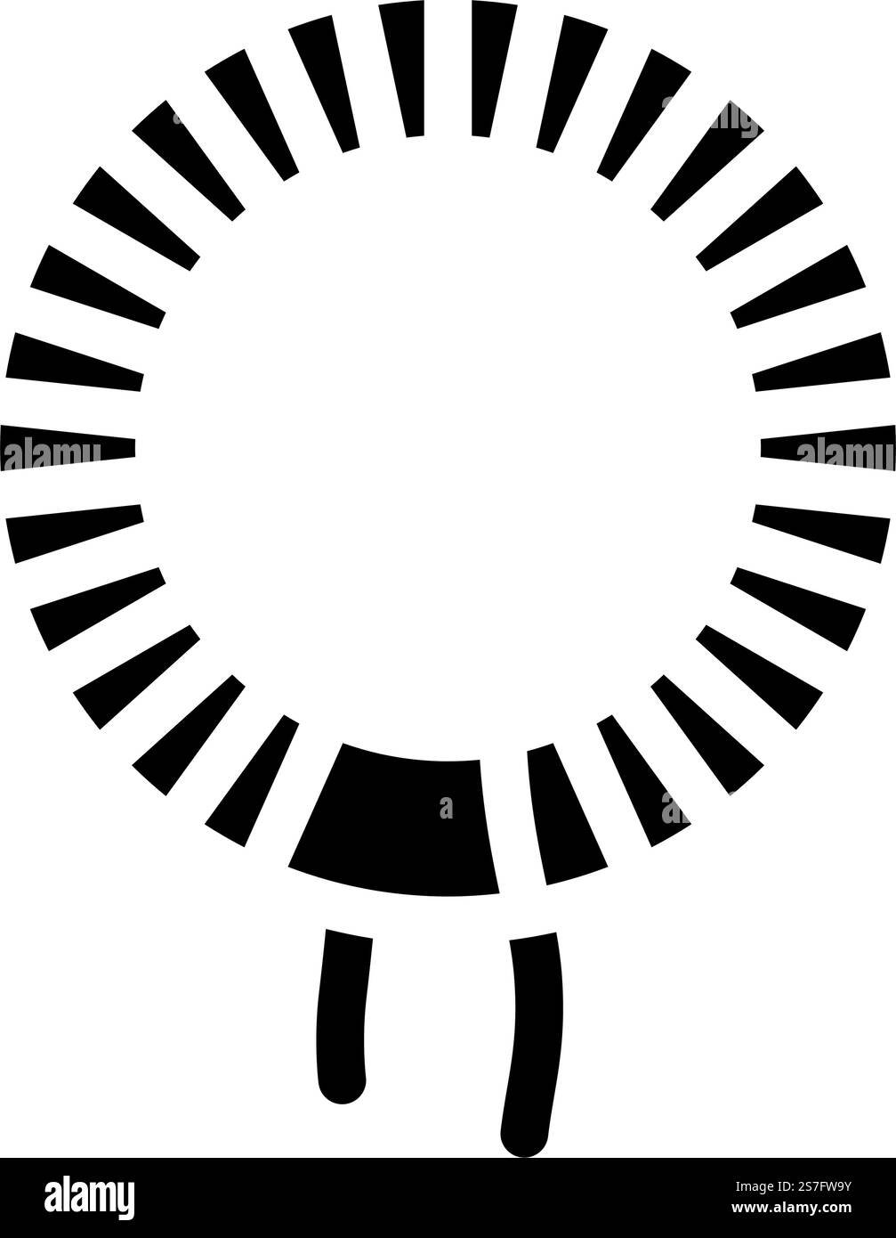 vecteur d'icône de glyphe de composant électronique inducteur. signe de composant electronique inducteur. illustration de symbole isolé. illustration vectorielle d'icône de glyphe de composant électronique inducteur Illustration de Vecteur