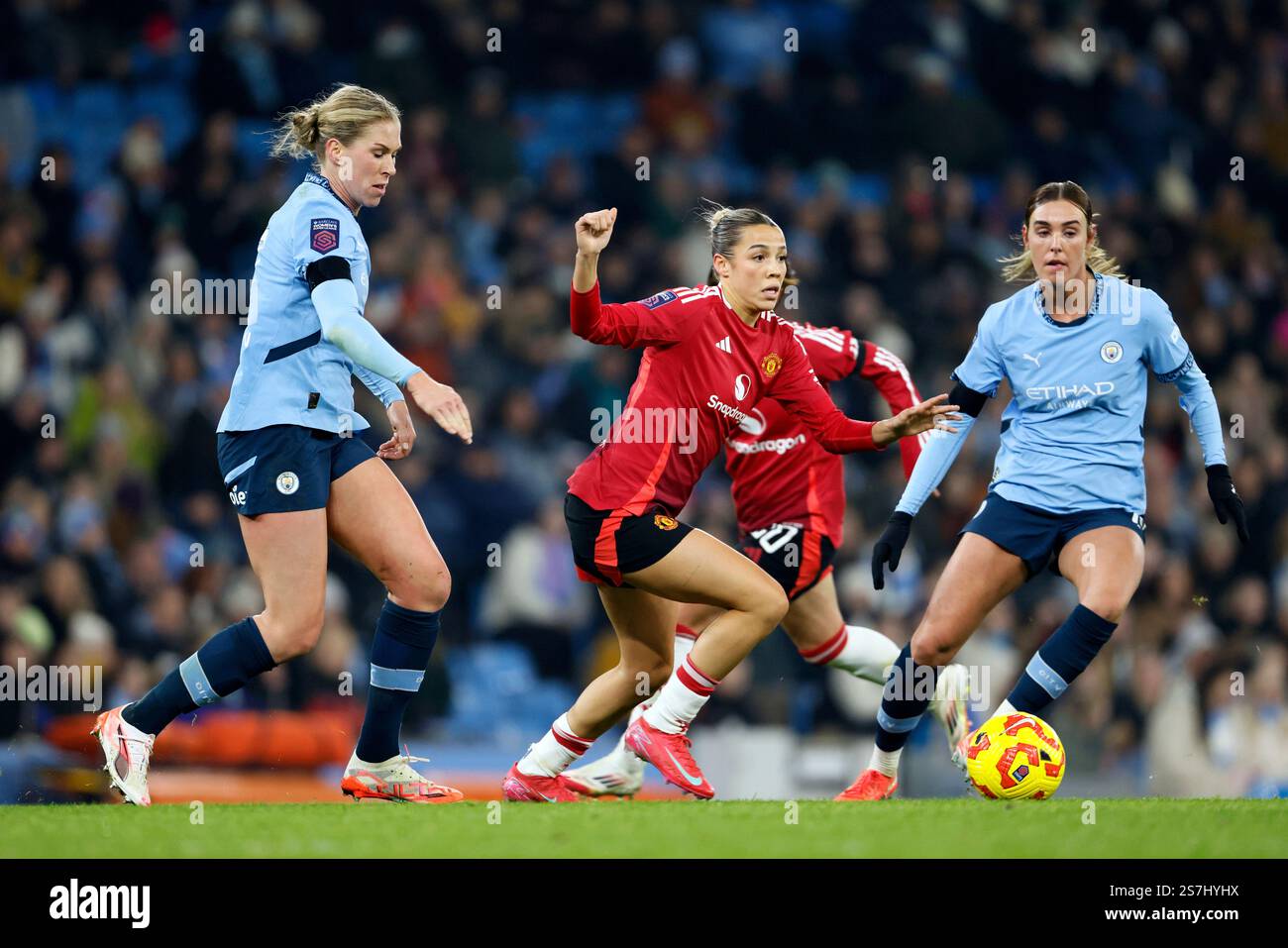 Les joueurs de manchester city font Banque de photographies et d’images