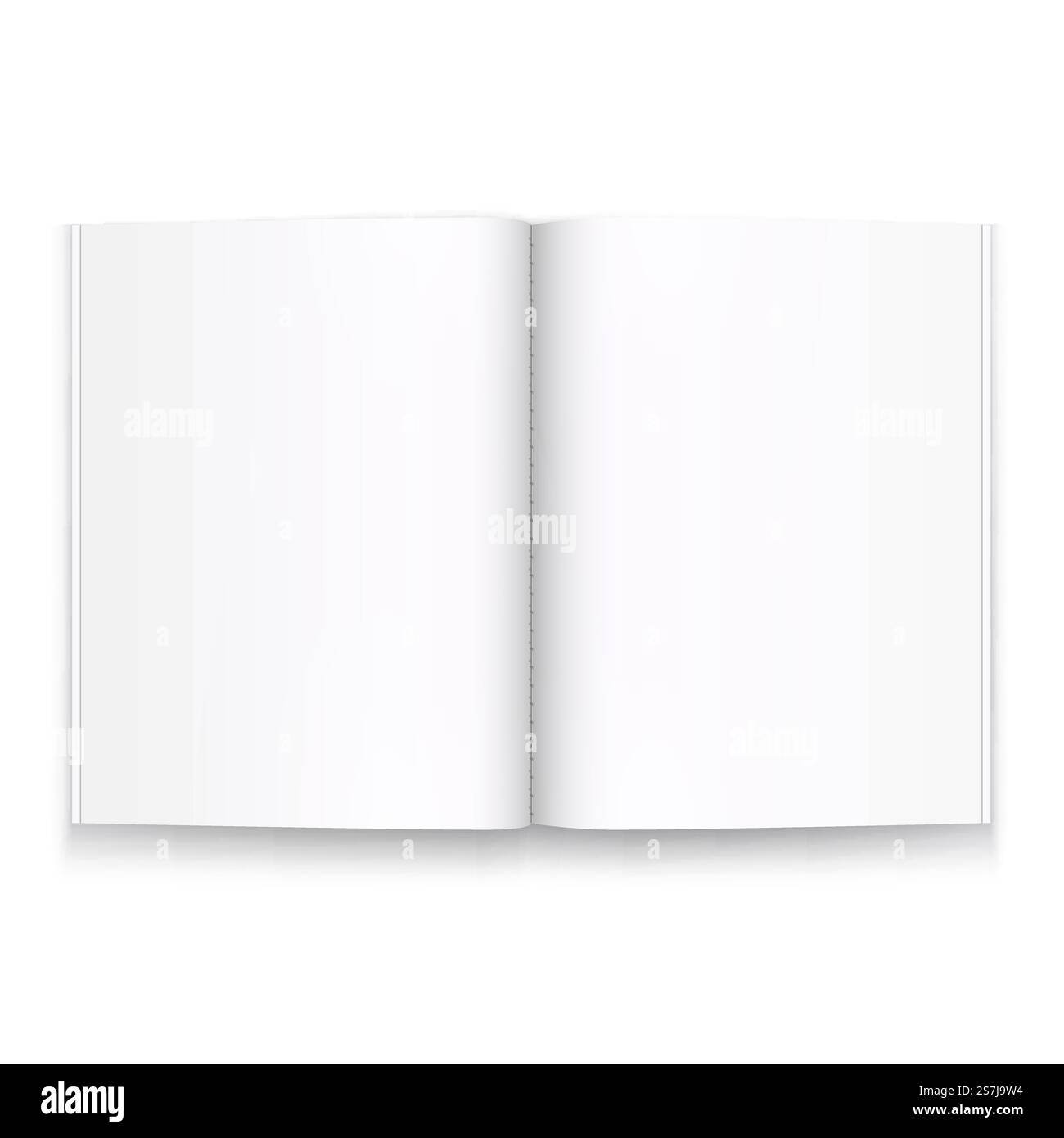 Journal de livre ouvert sur un fond blanc. Illustration vectorielle. Journal de livre ouvert sur un fond blanc. Illustration vectorielle Illustration de Vecteur