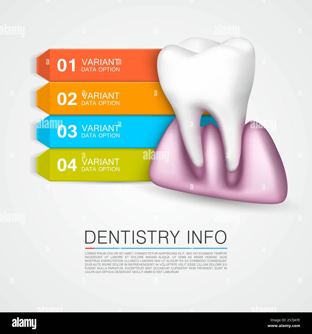 Dentisterie info art médical créatif. Illustration vectorielle Illustration de Vecteur