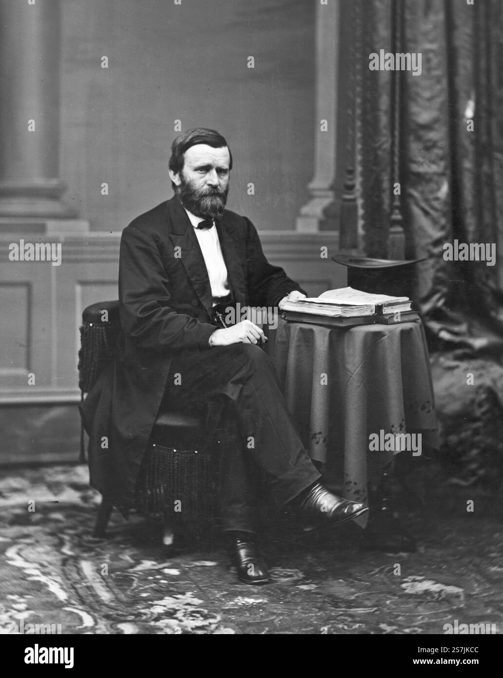 Ulysses S. Grant (1822 – 1885) 18e président des États-Unis, de 1869 à 1877 et général de la guerre de Sécession. Président Ulysses S. Grant Banque D'Images