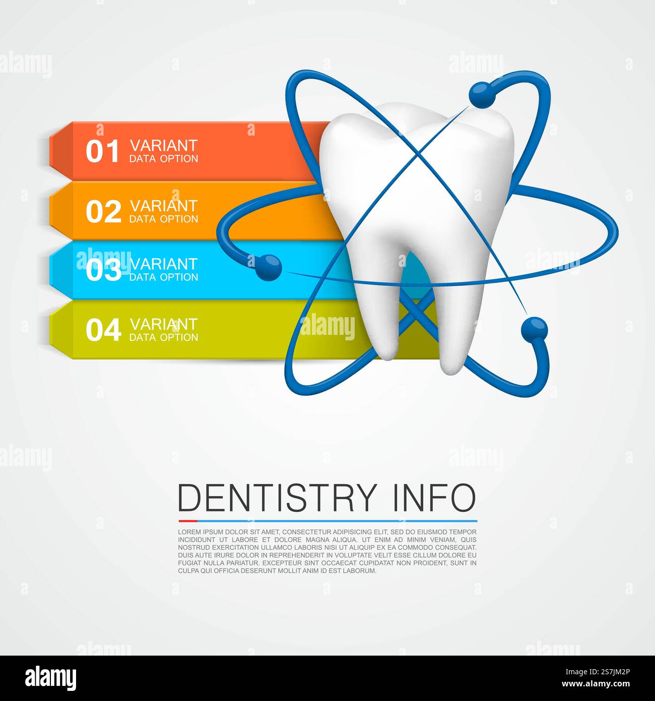 Dentisterie info art médical créatif. Illustration vectorielle Illustration de Vecteur