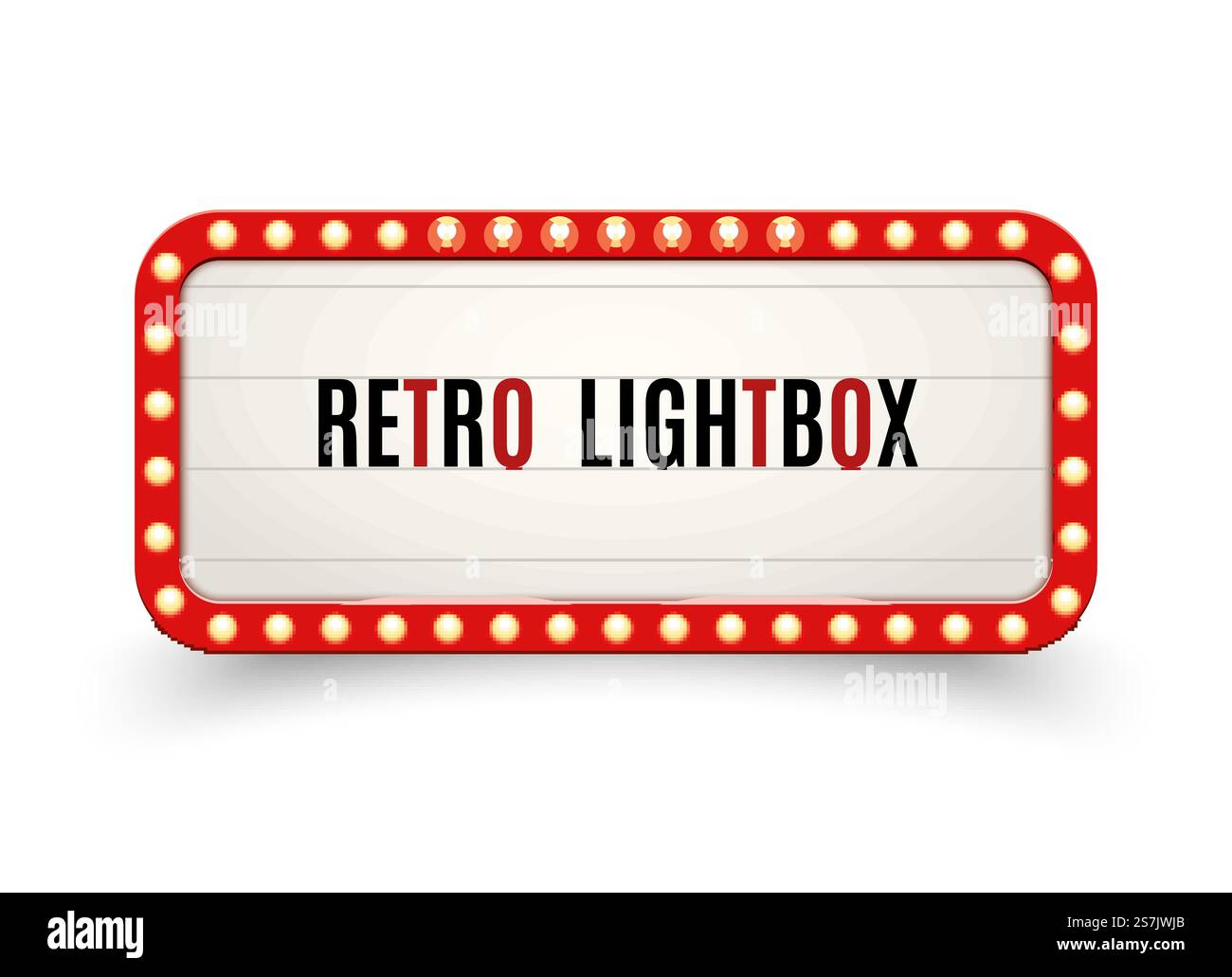 Cadre rétro de panneau d'affichage de boîte à lumière vintage. Boîte à lumière de bannière vintage. Décoration de panneau de cinéma ou de spectacle faire de la publicité.. Cadre rétro de panneau d'affichage de boîte à lumière vintage. Boîte à lumière de bannière vintage. Publicité de décoration de panneau de cinéma ou de spectacle Illustration de Vecteur