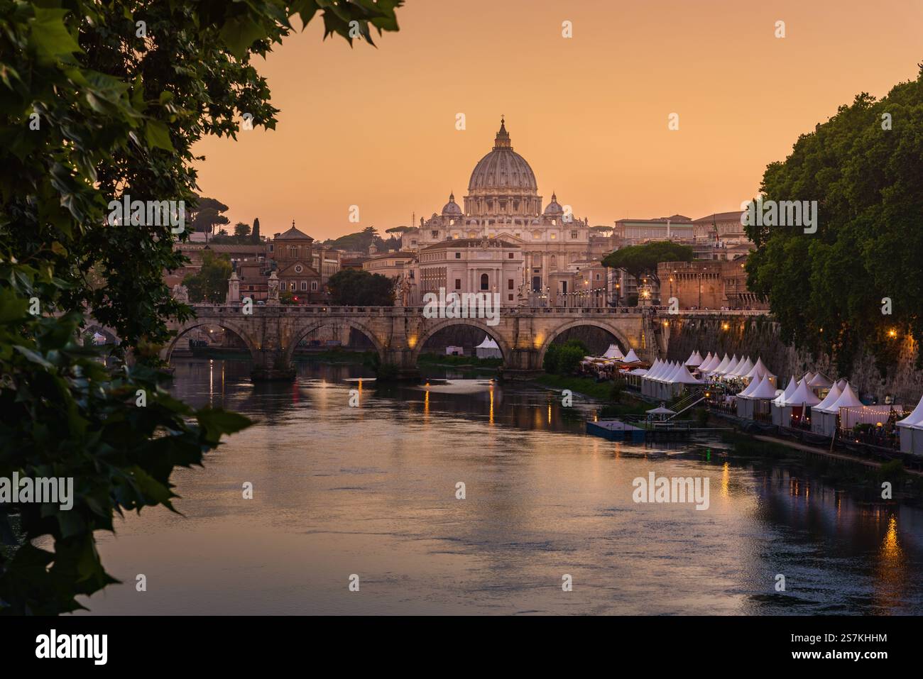 La basilique Saint Pierre, Rome, Italie Banque D'Images