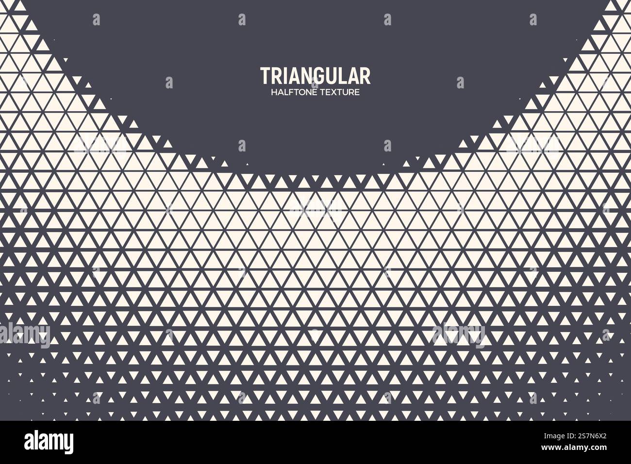 Motif demi-teinte triangulaire texture semi-circulaire géométrique arrière-plan abstrait. Arrière-plan de la technologie abstraite de vecteur triangle Illustration de Vecteur