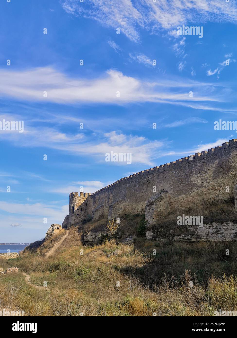 La forteresse Akkerman près de Bilhorod-Dnistrovs'kyi, près d'Odessa, dans l'ouest de l'Ukraine Banque D'Images