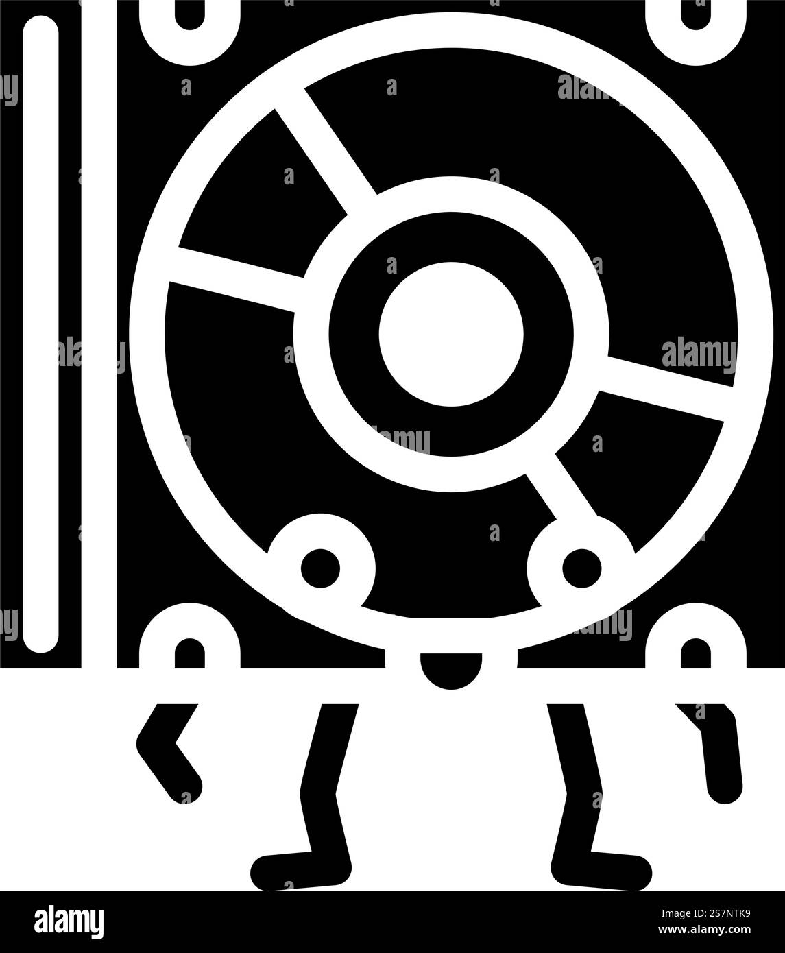 vecteur d'icône de glyphe de caractère rétro de musique de disque cd. signe de caractère rétro de musique de cd. illustration de symbole isolé. illustration vectorielle d'icône de glyphe de caractère rétro de musique de disque cd Illustration de Vecteur