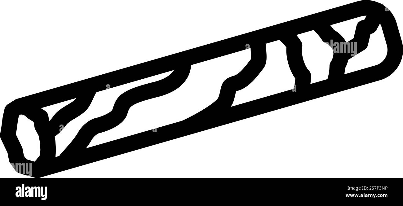 vecteur d'icône de ligne de tabac de nicotine de cigare. signe du tabac à la nicotine du cigare. illustration noire du symbole de contour isolé. illustration vectorielle d'icône de ligne de tabac de nicotine de cigare Illustration de Vecteur