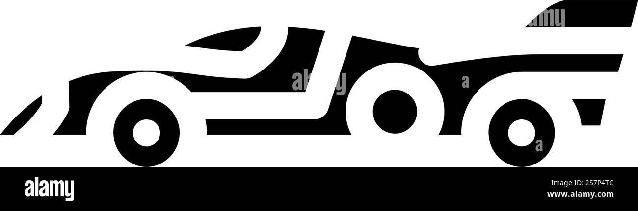 vecteur d'icône de glyphe automatique de vitesse de véhicule de course sur route. indicateur de vitesse de véhicule de course sur route. illustration de symbole isolé. illustration vectorielle d'icône de glyphe automatique de vitesse de véhicule de course sur route Illustration de Vecteur