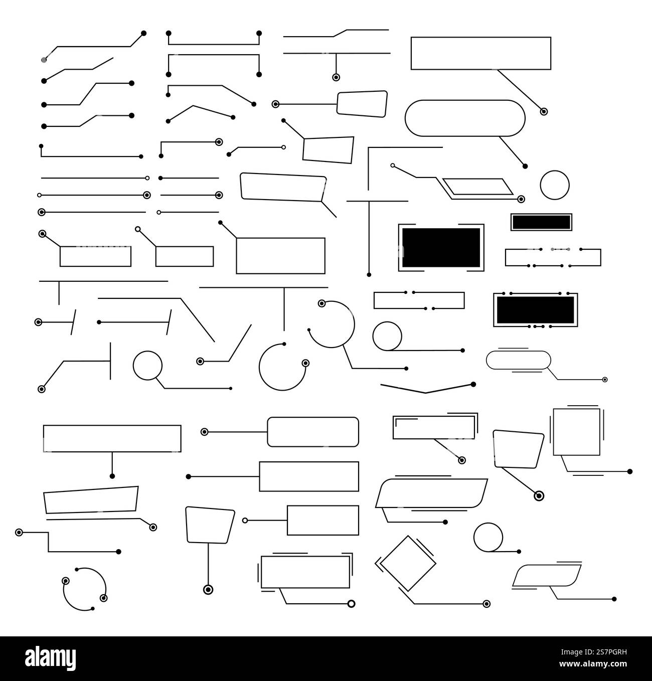 Jeu de titres de légende. Collection de titres vectoriels Illustration de Vecteur