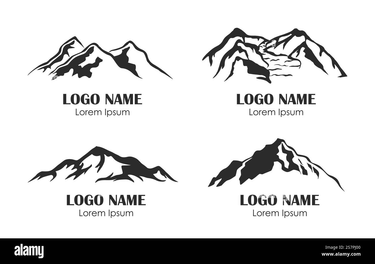 Logo Mountain Icon. Icône d'illustration vectorielle Illustration de Vecteur Logo Mountain Icon. Icône d'illustration vectorielle Illustration de Vecteur