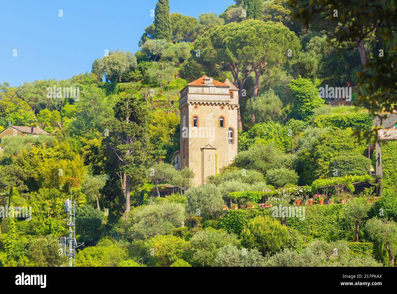 Ancienne demeure, Portofino, Ligurie, Italie Banque D'Images