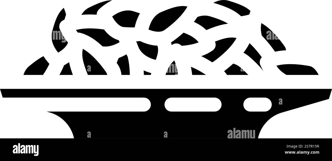 vecteur d'icône de glyphe pelé de pile de grain d'orge. panneau pelé de grain d'orge. illustration de symbole isolé. illustration vectorielle d'icône de glyphe pelée de pile de grain d'orge Illustration de Vecteur