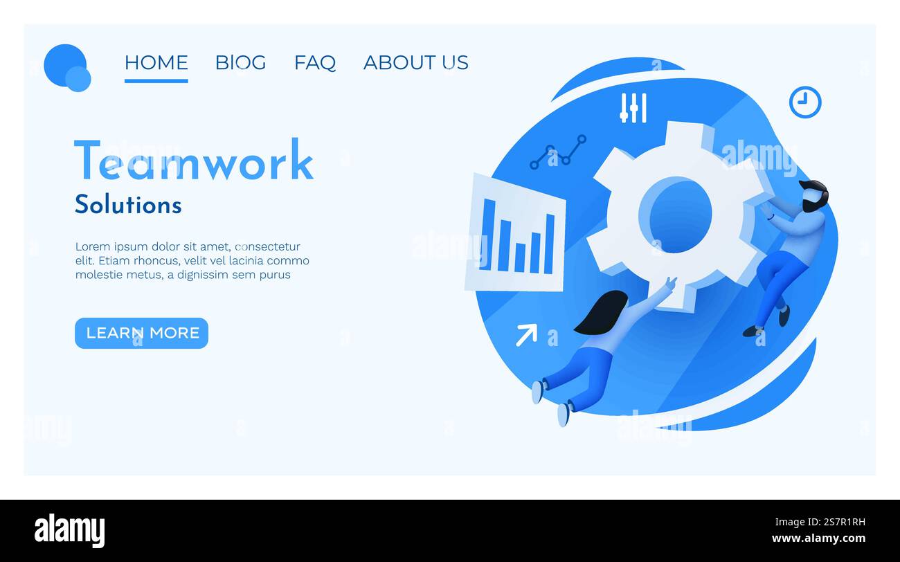 Les petites personnes volent autour d'une grosse roue dentée. Concept de développement, d'ingénierie ou de travail d'équipe. Illustration vectorielle.. Les petites personnes volent autour d'une grosse roue dentée. Concept de développement, d'ingénierie ou de travail d'équipe. Illustration de Vecteur