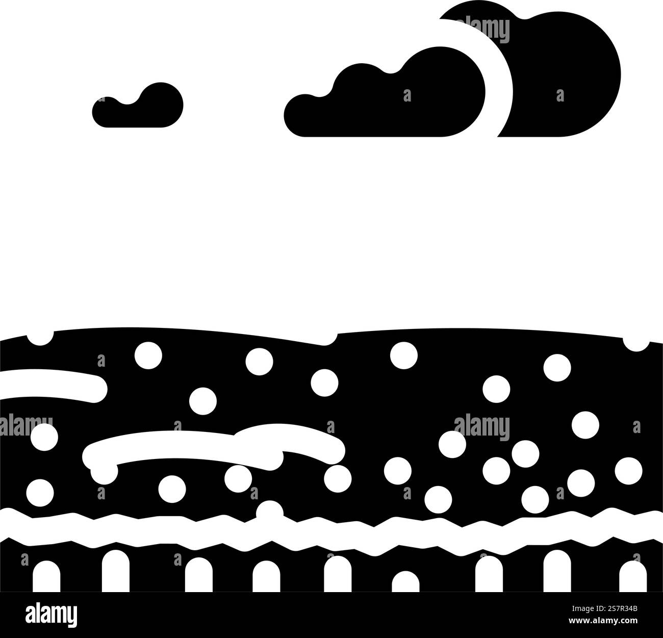 vecteur d'icône de glyphe vert d'orge de champ. panneau vert d'orge de champ. illustration de symbole isolé. illustration vectorielle d'icône de glyphe vert d'orge de champ Illustration de Vecteur