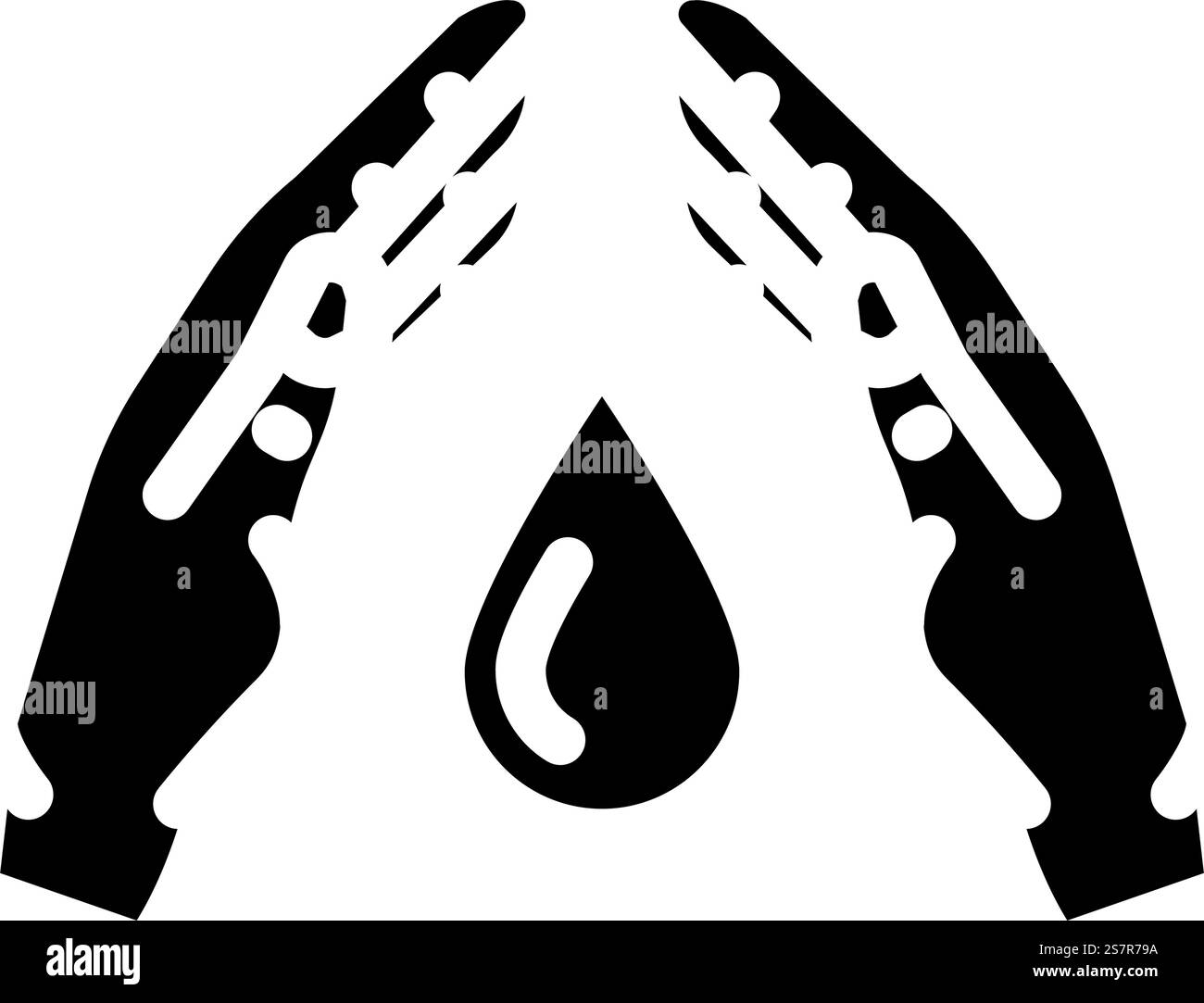 vecteur d'icône de glyphe vivant vert de conservation de l'eau. conservation de l'eau signe vivant vert. illustration de symbole isolé. illustration vectorielle d'icône de glyphe vivant vert de conservation de l'eau Illustration de Vecteur