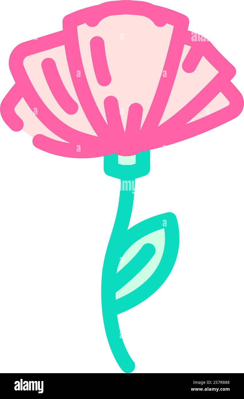 vecteur d'icône de couleur vintage d'art de tatouage de fleur. fleur tatouage art signe vintage. illustration de symbole isolé. illustration vectorielle d'icône de couleur vintage d'art de tatouage de fleur Illustration de Vecteur