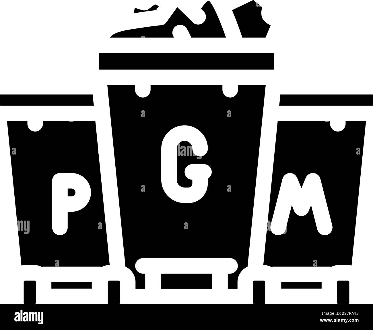 vecteur d'icône de glyphe vivant vert de réduction des déchets. signe de vie verte de réduction des déchets. illustration de symbole isolé. illustration vectorielle d'icône de glyphe vivant vert de réduction des déchets Illustration de Vecteur