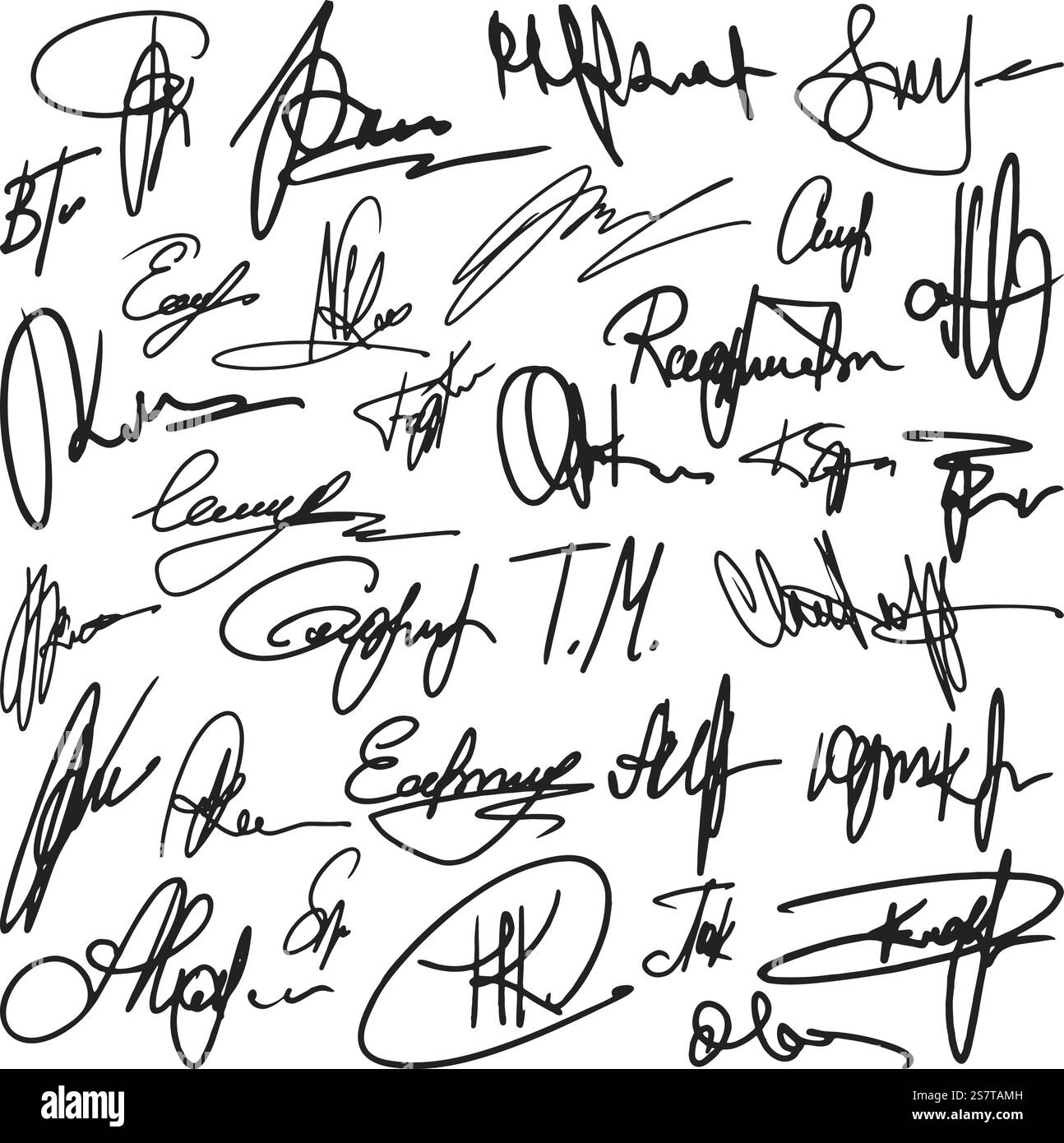 Signature manuelle au stylo, conception de signatures manuscrites artistiques. Autographe à la main, documents numériques isolés données personnelles. Ensemble vectoriel abstrait néotérique d'illustration de conception d'écriture manuscrite de stylo. Signature manuelle au stylo, conception de signatures manuscrites artistiques. Autographe à la main, documents numériques isolés données personnelles. Ensemble de vecteurs abstraits néotériques Illustration de Vecteur