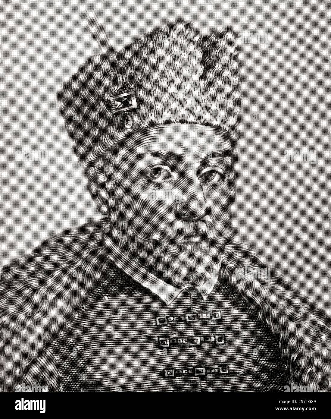 Ivan IV Vasilyevich, 1530 – 1584 ans, alias Ivan le redoutable ou Ivan le terrible. Grand Prince de Moscou, 1533 - 1547, puis 'tsar de toutes les Russies' jusqu'à sa mort. Banque D'Images