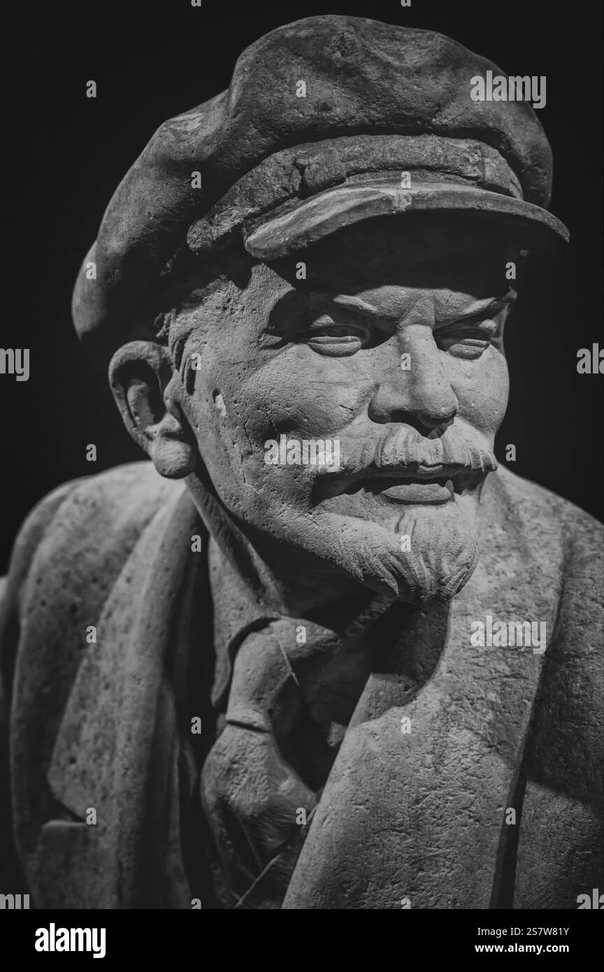 Une sculpture de Lénine, Contemporary History Forum Leipzig, exposition permanente, Saxe, Allemagne Banque D'Images