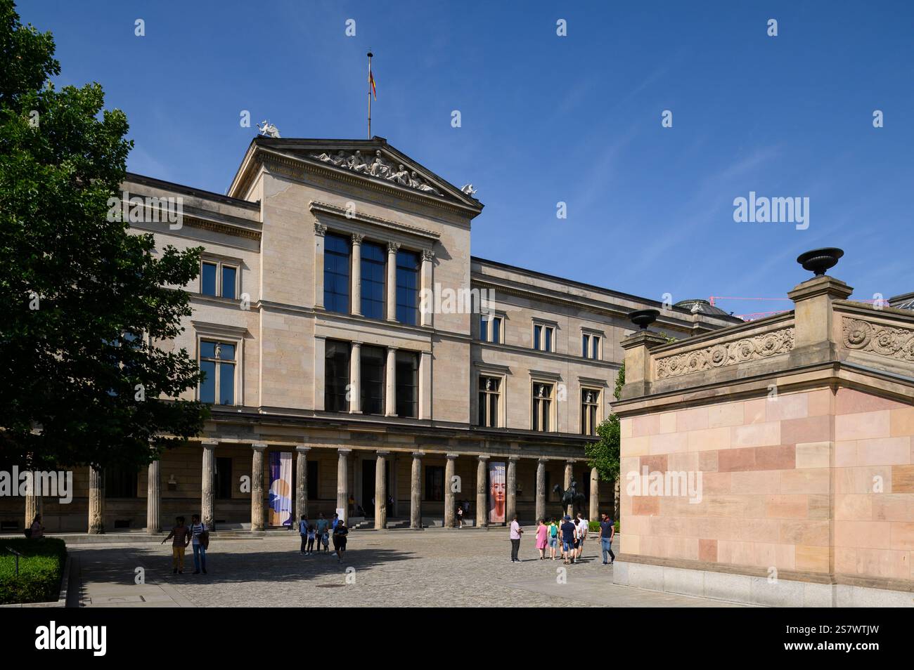 Berlin. Allemagne. Île aux musées, Museumsinsel, Neues Museum (Nouveau musée). Banque D'Images